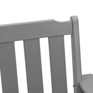 Zahradní jídelní židle 2 pcs Světle šedá 65,5 x 59 x 88 cm HDPE - obrázek 9