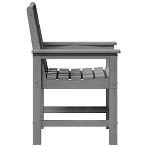 Zahradní jídelní židle 2 pcs Světle šedá 65,5 x 59 x 88 cm HDPE - obrázek 6
