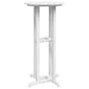 vidaXL Baarilaud Valge 55 x 55 x 107 cm Polyethylene
