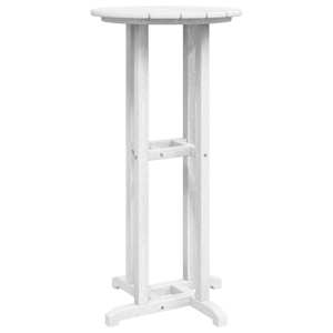 vidaXL Baarilaud Valge 55 x 55 x 107 cm Polyethylene
