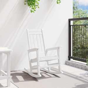 Zahradní houpací křeslo Bílá 92 x 70 x 108cm HDPE - obrázek 3