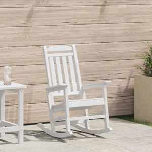 Gugalnica za vrt Bela 92 x 70 x 108cm HDPE