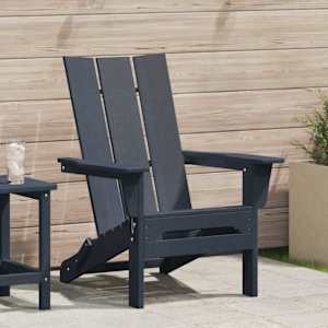 Zložljiva Adirondack stol Temno modra 80,5 x 74,5 x 92 cm HDPE