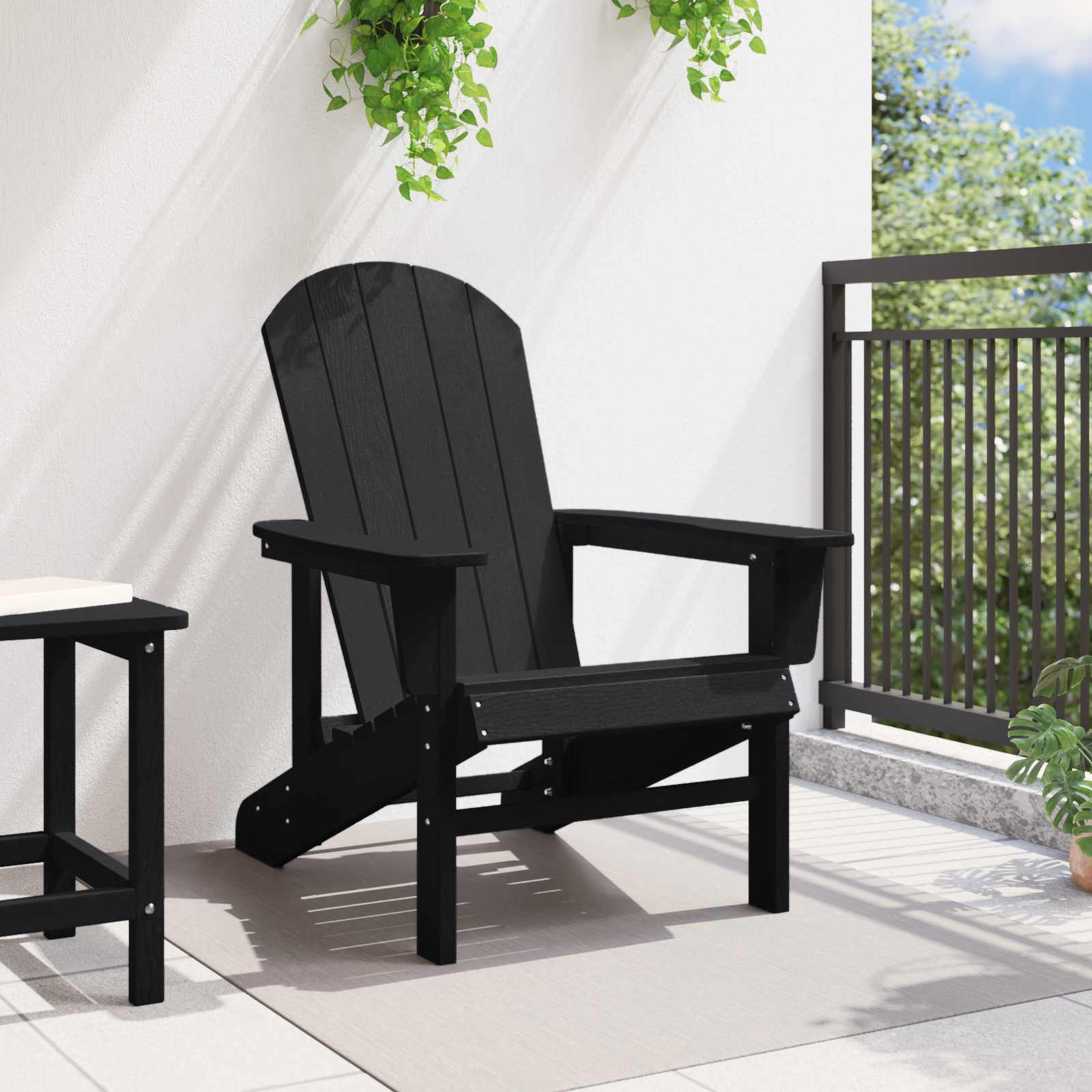 Adirondack krēsls Melna 82 x 74 x 92 cm HDPE