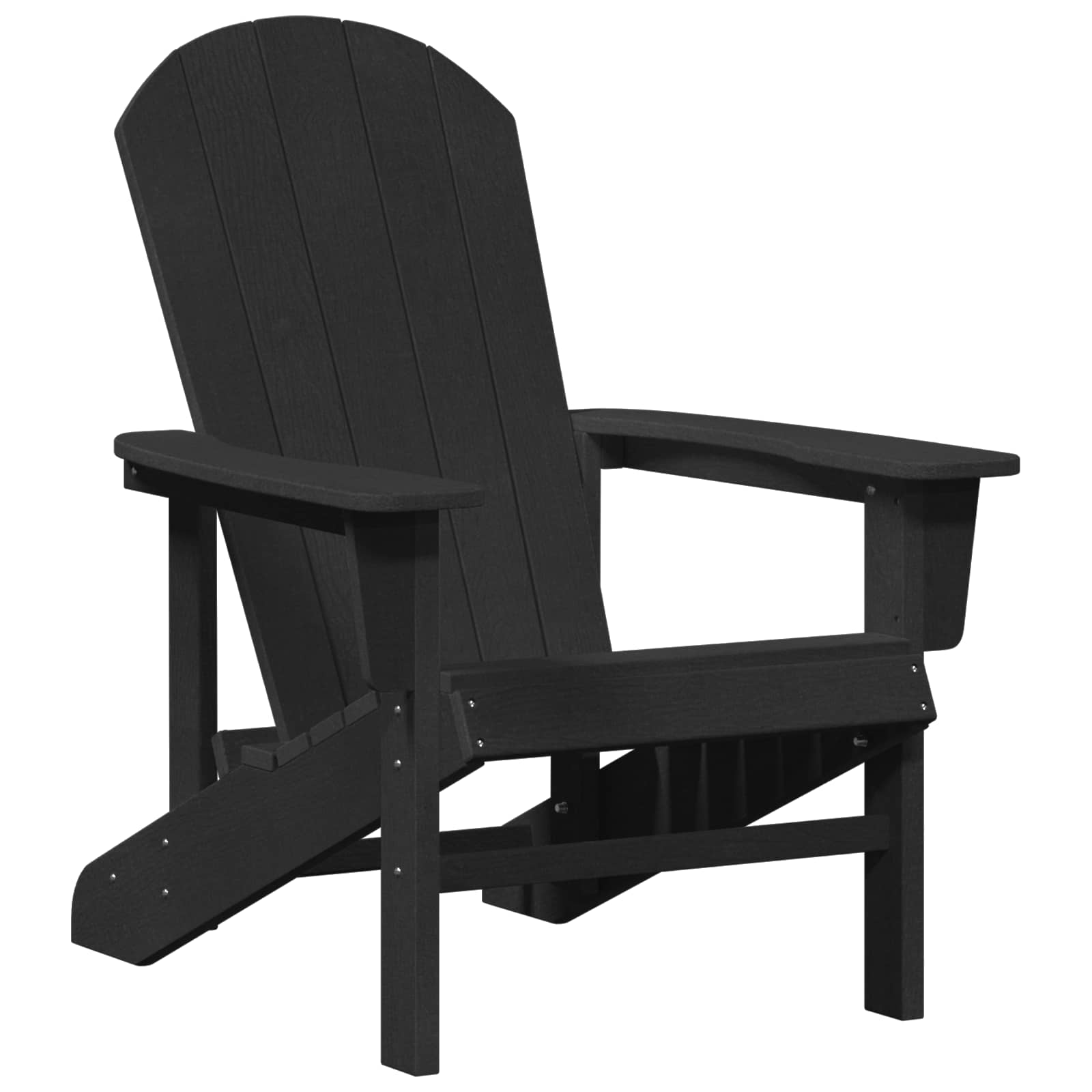 Adirondack krēsls Melna 82 x 74 x 92 cm HDPE