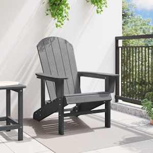 Adirondack židle Světle šedá 82 x 74 x 92 cm HDPE - obrázek 3