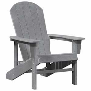Adirondack židle Světle šedá 82 x 74 x 92 cm HDPE - obrázek 2