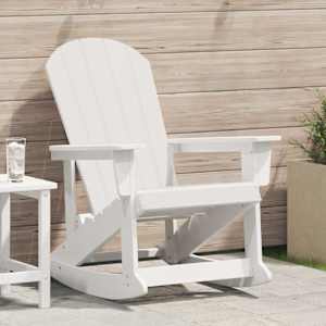 Houpací křeslo Adirondack Bílá 92 x 73,5 x 92 cm HDPE - obrázek 1