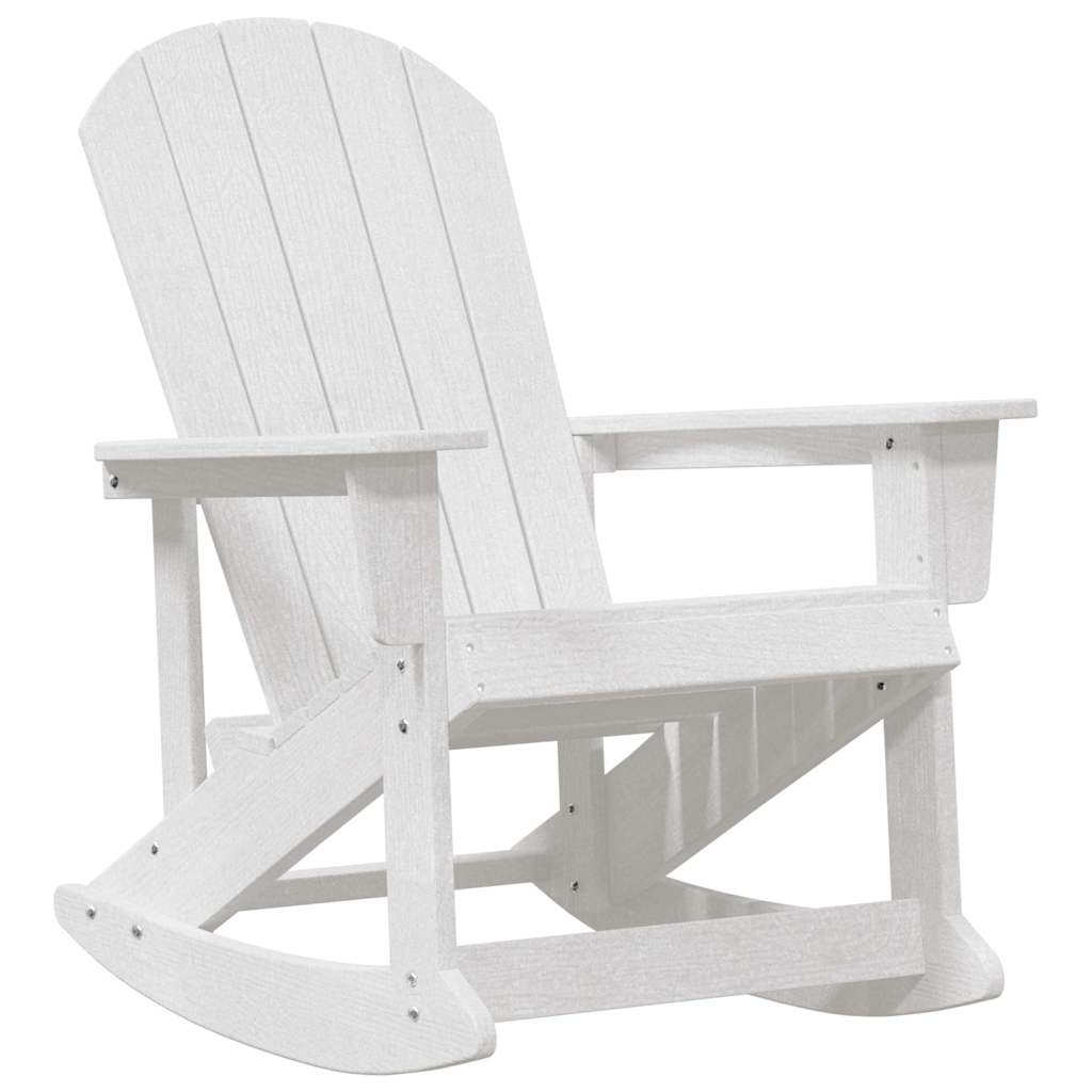Adirondack Keinutuoli Valkoinen 73.5x92x90 cm HDPE