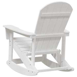 Houpací křeslo Adirondack Bílá 92 x 73,5 x 92 cm HDPE - obrázek 6