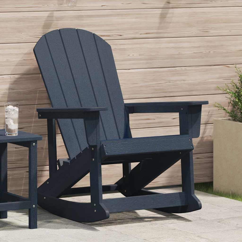 Люлеещ се стол Adirondack Нейви син 73.5x92x90 см HDPE