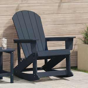 Adirondack gugalnik Temno modra 92 x 73,5 x 92 cm HDPE