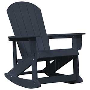 vidaXL Adirondack kiiktool Tumesinine HDPE
