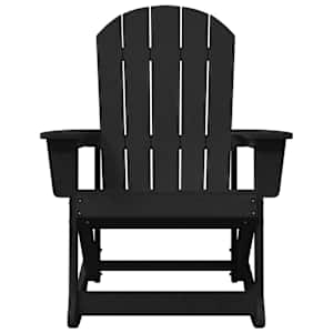 Houpací křeslo Adirondack Černá 92 x 73,5 x 92 cm HDPE - obrázek 4