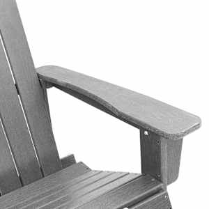 Houpací křeslo Adirondack Světle šedá 92 x 73,5 x 92 cm HDPE - obrázek 7