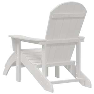Adirondack židle Bílá 82 x 74 x 92 cm HDPE - obrázek 6
