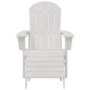 Adirondack židle Bílá 82 x 74 x 92 cm HDPE - obrázek 4