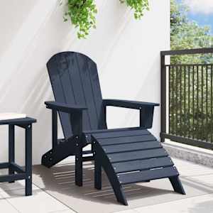 Adirondack židle Námořnická modrá 82 x 74 x 92 cm HDPE - obrázek 3