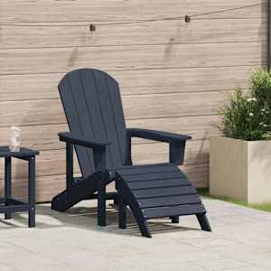 Stol Adirondack Temno modra 82 x 74 x 92 cm HDPE