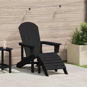Adirondack židle Černá 82 x 74 x 92 cm HDPE - obrázek 1