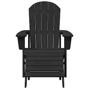 Adirondack židle Černá 82 x 74 x 92 cm HDPE - obrázek 4