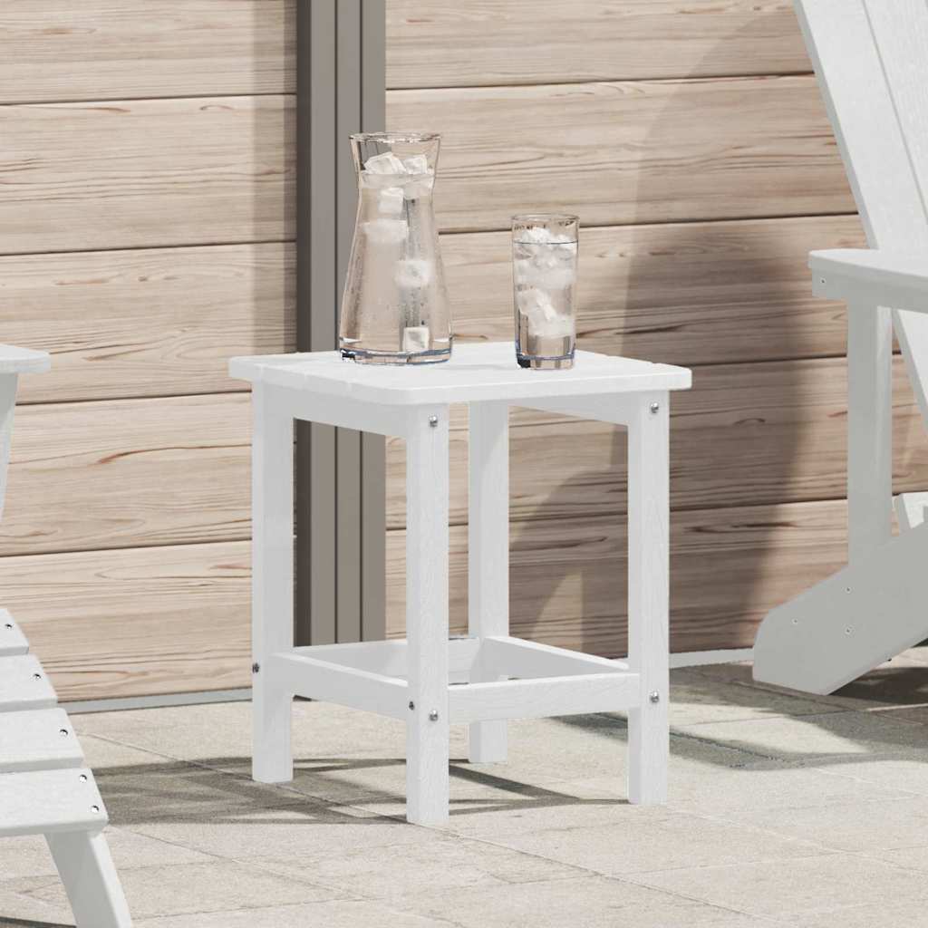 Adirondack маса за страни бяла 38x38x45 см HDPE