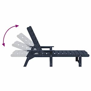 Slunečník Námořnická modrá 195,5 x 53 x 98,5 cm HDPE - obrázek 9