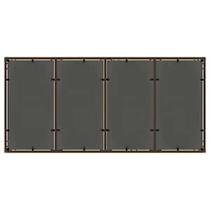 Zahradní jídelní souprava 7 pcs Hnědá polyratan - obrázek 8