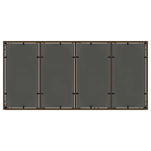 Zahradní jídelní souprava 9 pcs Hnědá polyratan - obrázek 8