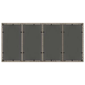 Zahradní jídelní souprava 7 pcs Šedá polyratan - obrázek 8
