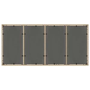 Zahradní jídelní souprava 7 pcs Béžová polyratan - obrázek 8