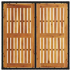 Zahradní jídelní souprava 3 pcs Černá polyratan - obrázek 8