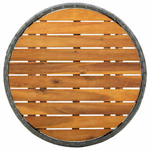 Zahradní bistro set 3 pcs Šedá polyratan - obrázek 8