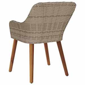 Zahradní křeslo 2 pcs Černá 62,5 x 55 x 82 cm polyratan - obrázek 7