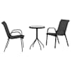 vidaXL Aia Bistroo Komplekt 3 tk Must Teras
