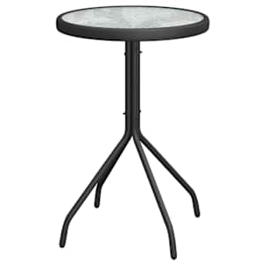 Zahradní bistro set 3 pcs Černá Ocel - obrázek 6