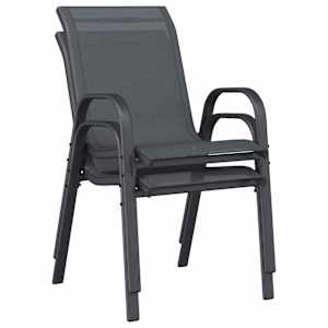 Zahradní bistro set 3 pcs Šedá Ocel - obrázek 10