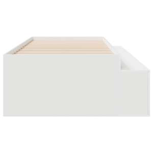 Rám postele se zásuvkou Bílá 100 x 200 cm kompozitní dřevo - obrázek 7