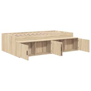 Rám postele Sonoma dub 100 x 200 cm kompozitní dřevo - obrázek 5