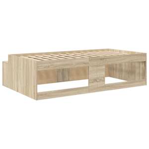 Rám postele Sonoma dub 100 x 200 cm kompozitní dřevo - obrázek 8