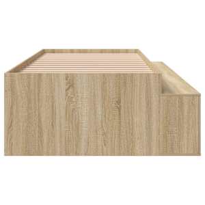 Rám postele Sonoma dub 100 x 200 cm kompozitní dřevo - obrázek 7