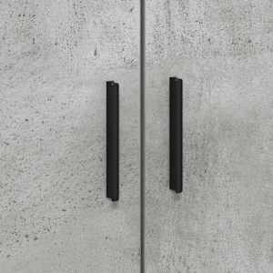 Rám postele Betonově šedá 100 x 200 cm kompozitní dřevo - obrázek 10