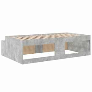 Rám postele Betonově šedá 100 x 200 cm kompozitní dřevo - obrázek 8