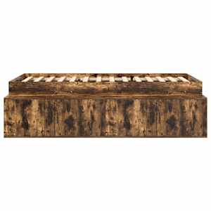 Rám postele Kouřový dub 100 x 200 cm kompozitní dřevo - obrázek 6
