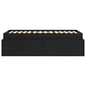 Rám postele se zásuvkou Černý dub 80 x 200 cm kompozitní dřevo - obrázek 5