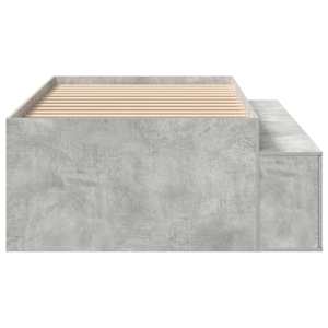 Rám postele Betonově šedá 90 x 190 cm kompozitní dřevo - obrázek 6