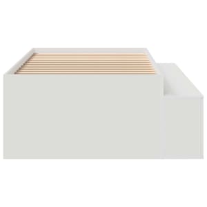 Rám postele se zásuvkou Bílá 70 x 190 cm kompozitní dřevo - obrázek 6