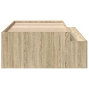 Rám postele se zásuvkou Sonoma dub 70 x 190 cm kompozitní dřevo - obrázek 6