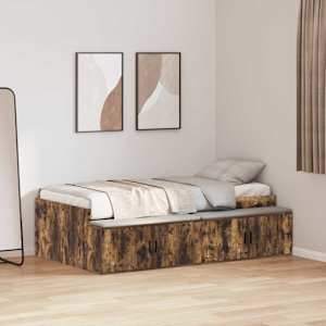 Rám postele Kouřový dub 70 x 190 cm kompozitní dřevo - obrázek 1