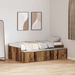 Rám postele Artisanový dub 70 x 190 cm kompozitní dřevo - obrázek 1